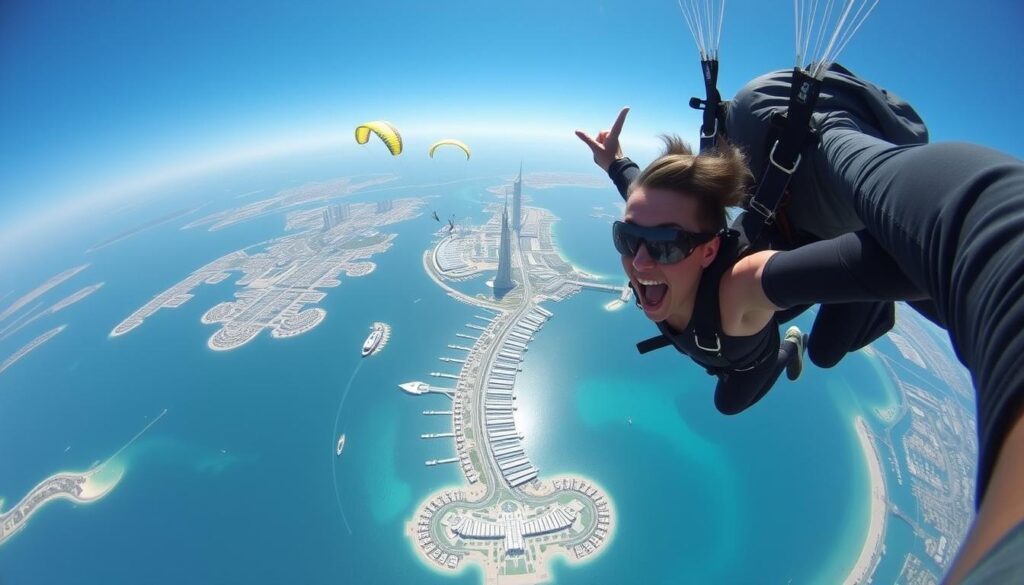 skydiving experiences dubai